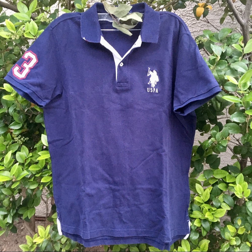 US Polo Assn. Slim Fit Men’s Collared Blue Shirt